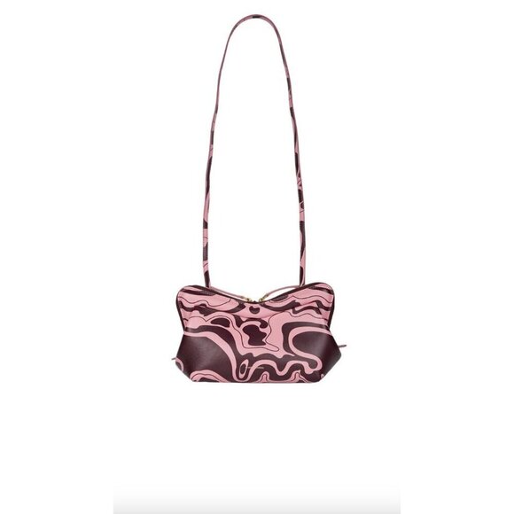 MANSUR GAVRIEL Mini M Frame Bag Flamingo Plum Womens Size OS - Picture 1 of 16